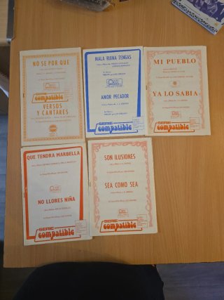 5 Partituras Originales de Los Chichos