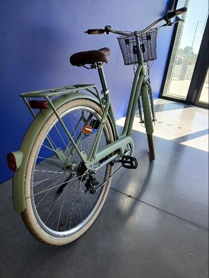 Bicicleta urbana clásica cuadro bajo 28 pulgadas 6 V Elops