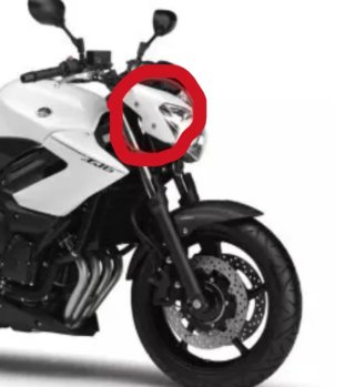 Tapa superior delantera Yamaha XJ6