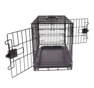 Jaula Plegable Animales Negra 76x48x53cm
