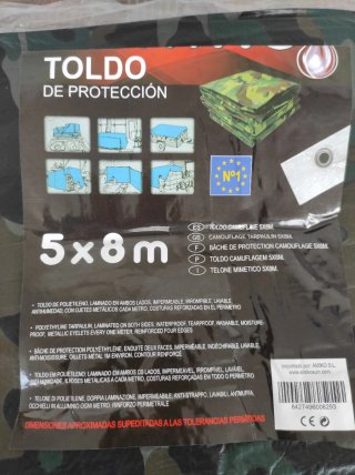 Lona camuflaje 5x8m