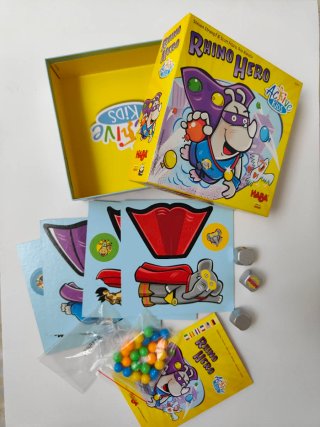 2 Juegos de Mesa HABA: Rhino Hero y Animal