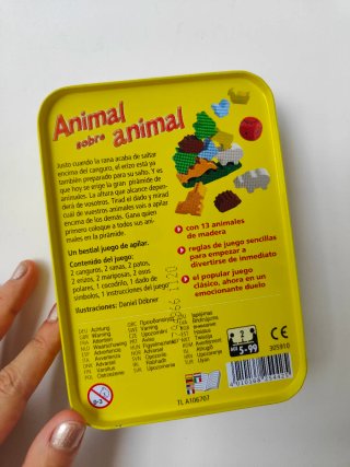 2 Juegos de Mesa HABA: Rhino Hero y Animal