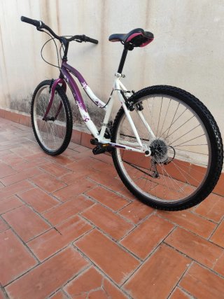 Bicicleta Montaña 26 Morado/Blanco