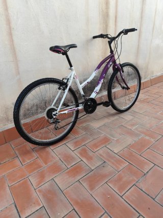 Bicicleta Montaña 26 Morado/Blanco