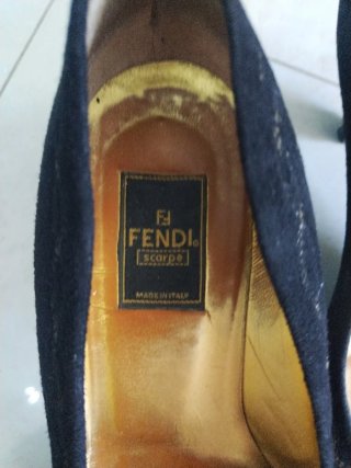 Scarpe Fendi Donna Nere Oro Made in Italy