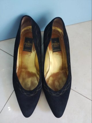 Scarpe Fendi Donna Nere Oro Made in Italy