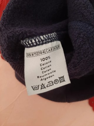 Felpa Kappa Novara Blu Navy Taglia M