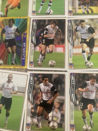 Lote cromos Valencia CF antiguos