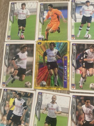Lote cromos Valencia CF antiguos