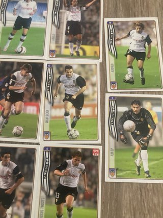 Lote cromos Valencia CF antiguos