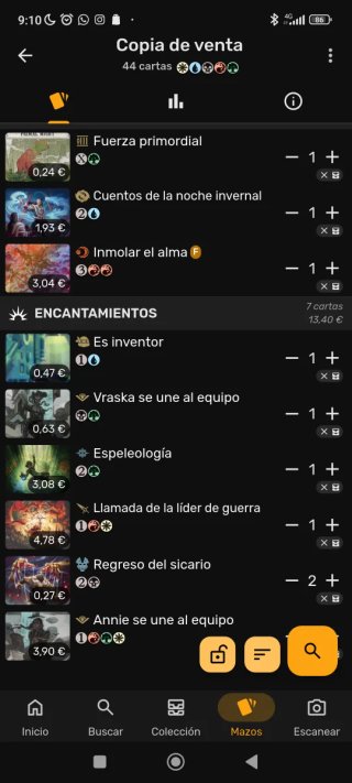 Lote de cartas Magic: The Gathering
