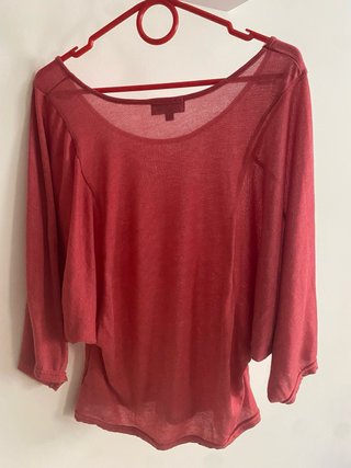 Jersey manga 3/4 rosa talla L