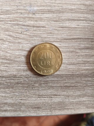 Moneda 200 Liras 1998 Numismática
