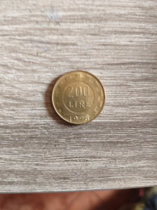 Moneda 200 Liras 1998 Numismática
