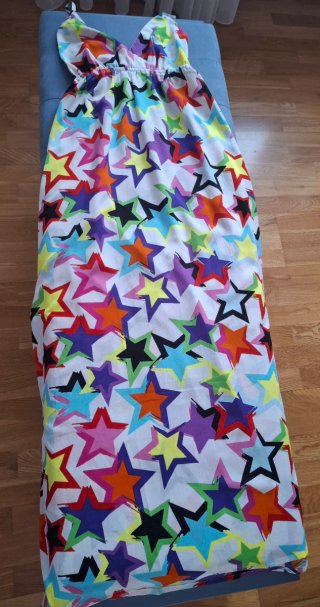 Vestido largo estampado estrellas