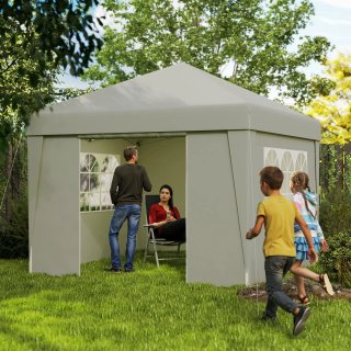 Carpa Jardín Plegable 3x3m Beige Anti-UV