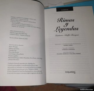 LEYENDAS Y RIMAS - GUSTAVO ADOLFO BECQUER