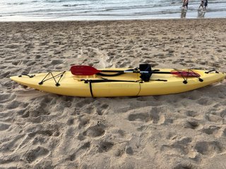 Kayak Amarillo con Remo y asiento
