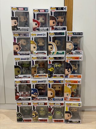 Lote 19 Funko Pop! Marvel, DC, Dragon Ball, E.T.