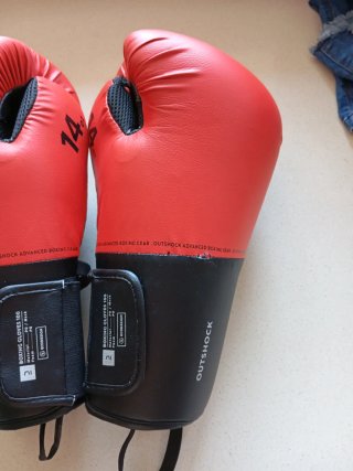 Guantes Boxeo Outshock 14 Oz Rojos