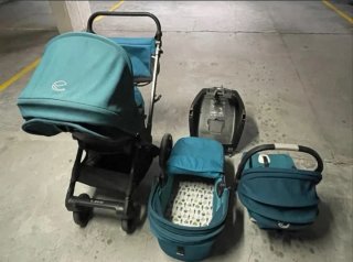 Carro Jané Muum 3en1 | Capazo,silla, grupo0+Isofix