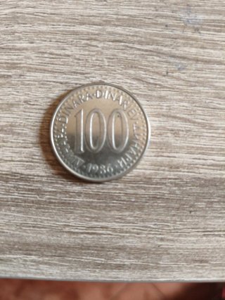 Moneda 100 Dinara 1986 Numismática
