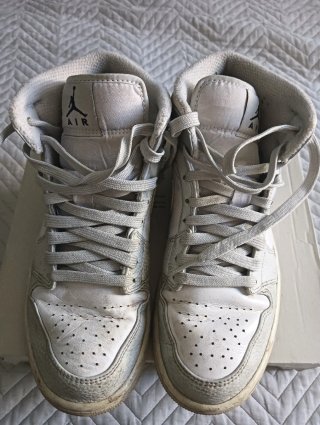 Air Jordan 1 Mid Grigio Bianco 40.5