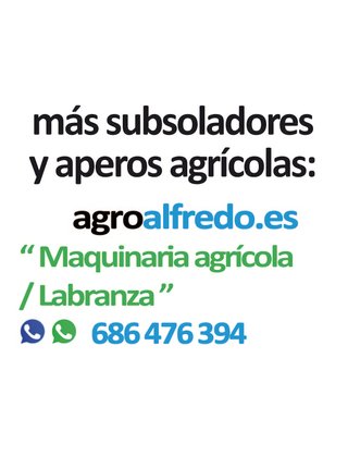 Subsolador Zazurca de 3 topos.