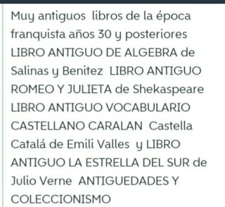 LIBROS ANTIGUOS lote