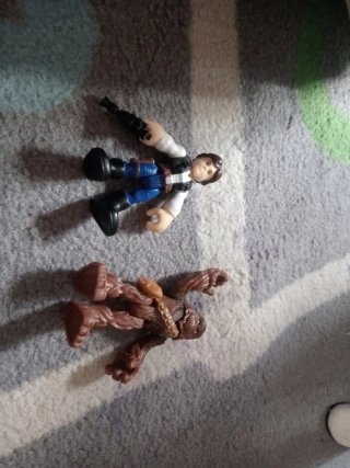Lote Star Wars Figuras y nave alcon millenario