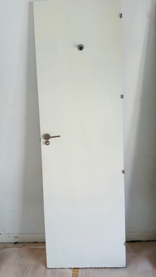 Puerta Interior Blanca Lacada Semi Maciza