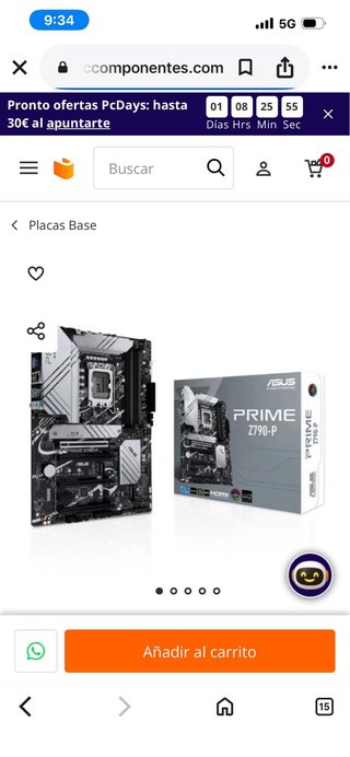Placa Base ASUS PRIME Z790-P DDR5