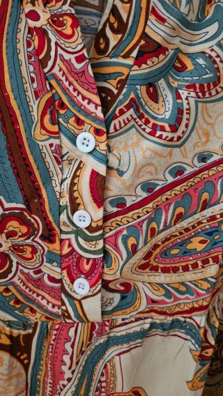 Vestido manga acampanada Talla M