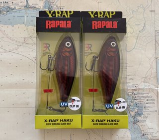 Lote 2 señuelos Rapala X-Rap Haku 14cm  163