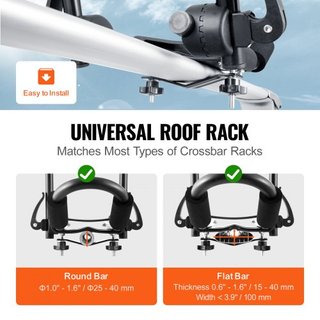 Portaequipajes para Kayak 1 Par J-Bar, Portaequipajes Suave Plegable Rápido, Montaje Superior con Amarre, Transportador para kayak, Tabla de Surf, Canoa, SUP, Tabla de Esquí, Montaje en Coche, SUV...