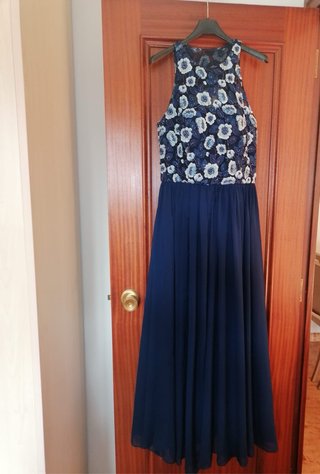 Vestido de fiesta con pedrería
