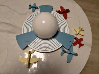 Lámpara infantil aviones