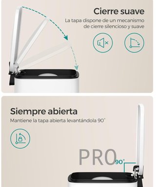 Cubo de basura de baño 6L
