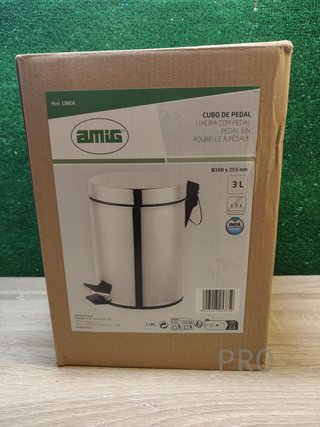 Cubo de Basura para Baño con Pedal 3 Litros Amig