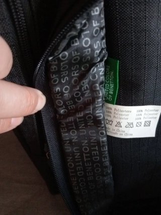 Bolsa nevera negra y blanca