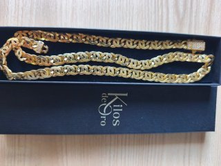Cadena Oro 18k Ojo de Tigre