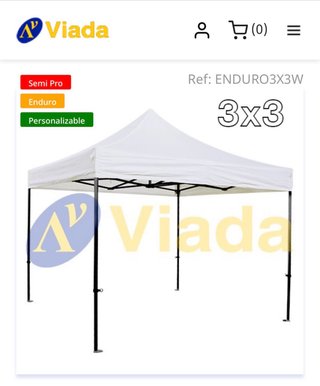 Carpa Plegable Viada 3x3.  No envio.