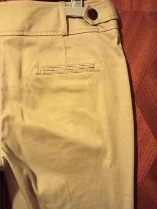 Traje de chaqueta y pantalón mujer beige