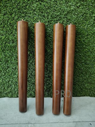 Set di 4 gambe per mobili marrone scuro