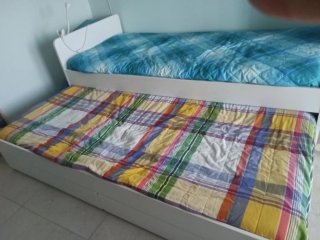 Letto singolo Ikea Slakt con materasso