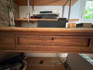 Mesa escritorio madera antigua