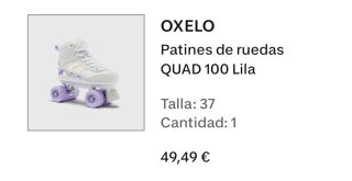 Patines Oxelo Talla 37