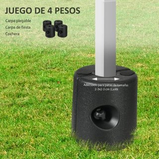 Pack 4 Pesos para Carpas Plegables