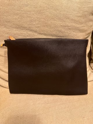 Bolso tipo cartera de mano Marrón con Cremalleras